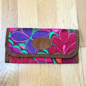 Otomi Handmade Embroidered Artisanal Wallet Multicolor NWT
